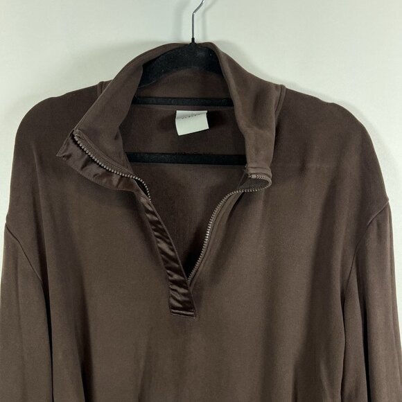 Varley Brown Roeder Half Zip Midlayer Sweat Top Women’s SMALL $138 Ath leisure - Picture 5 of 12